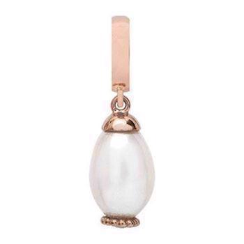Christina Pearl Dream 08 White charm – rosaforgyldt sølv, 6 mm til Classic læderarmbånd